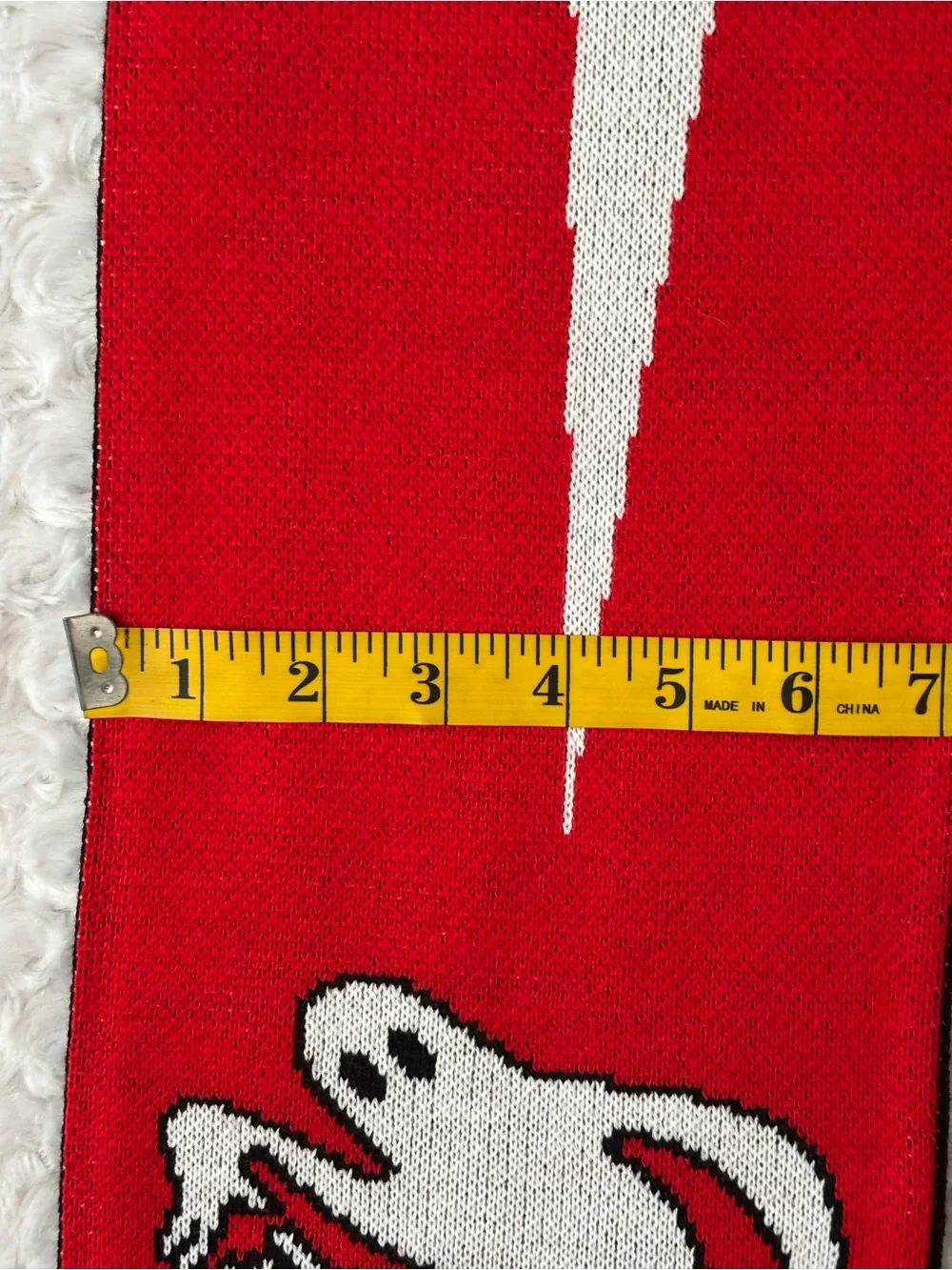 EUC Ruffneck CYBERWARCON Knit Scarf & Beanie Set Red Black Winter Streetwear